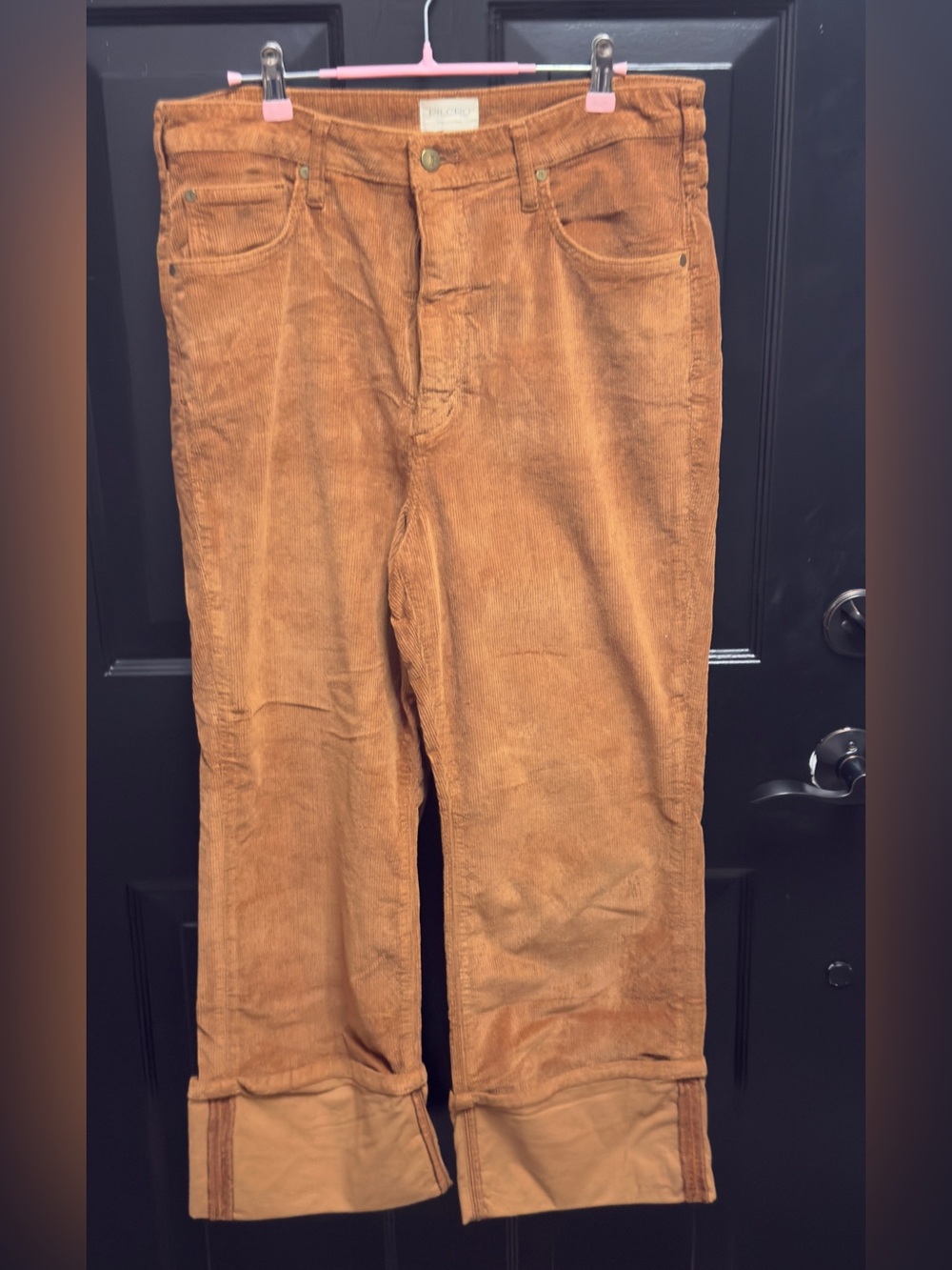 Pilcro women’s cuffed Corduroy Pants in Warm nutmeg